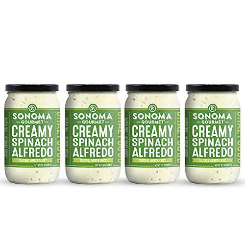 Sonoma Gourmet Spinach Alfredo Pasta Sauce | Gluten-Free And No