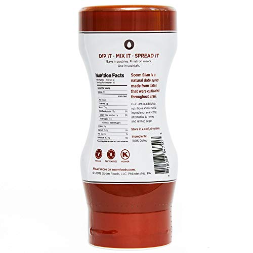 Soom Foods Silan Date Syrup - Vegan, Refined Sugar-Free, Paleo-F