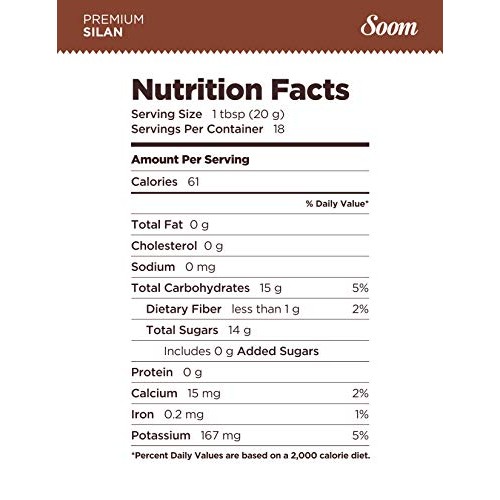 Soom Foods Silan Date Syrup - Vegan, Refined Sugar-Free, Paleo-F