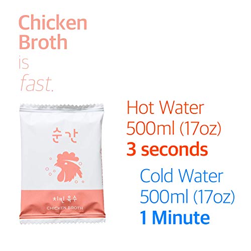 Soongan Chicken Broth Cube 20 Packs - Chicken Stock Organic Low