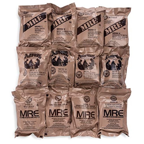 Sopakco 12Ct Us Military Surplus Mre Meals Ready To Eat 2021 Ins