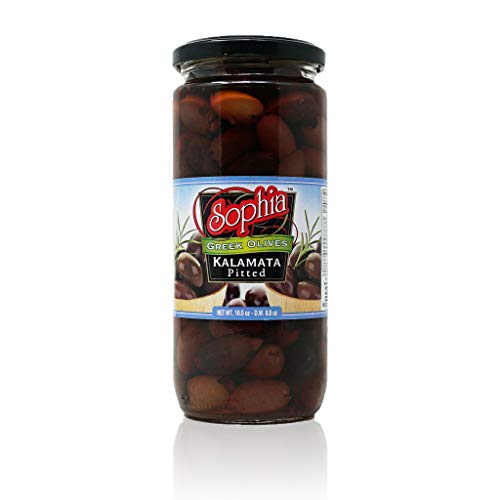Sophia Olives-Greek Kalamata Pitted 16.5Oz-3 Pack