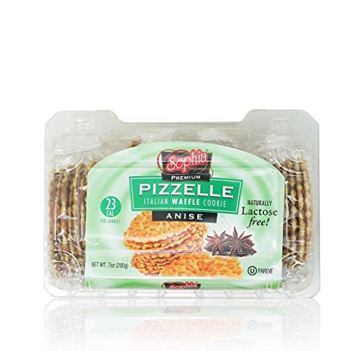 Sophia Pizelle Waffle Cookies - Anise 7Oz 2-Pack