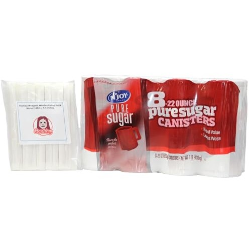 NJoy Pure Cane Sugar 22 oz – 8 Counts with 150 individual Wrapp...