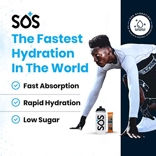 Sos Hydration Electrolyte Powder Packets, Low-Sugar, Immunity Su
