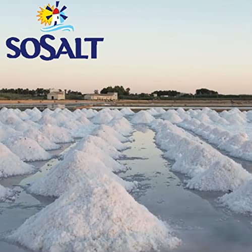 Coarse Sea Salt, By Sosalt, Sicilian, 27.56 Lbs 12.5 Kg Bulk,