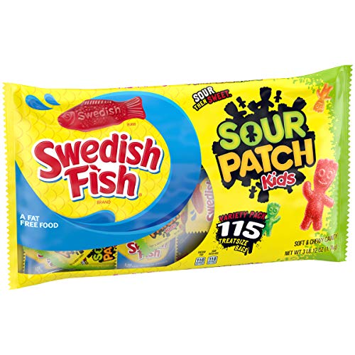 Original Sour Patch Kids &Amp; Swedish Fish Variety Pack, 115 0.5