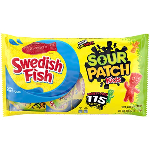 Original Sour Patch Kids &Amp; Swedish Fish Variety Pack, 115 0.5