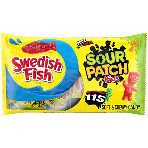 Original Sour Patch Kids &Amp; Swedish Fish Variety Pack, 115 0.5