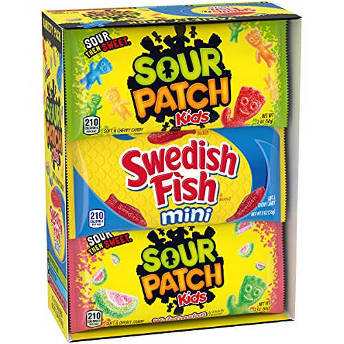 Sour Patch Kids &Amp; Swedish Fish Soft &Amp; Chewy Candy Variety Pack -