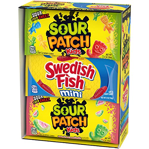 Sour Patch Kids &Amp; Swedish Fish Soft &Amp; Chewy Candy Variety Pack -