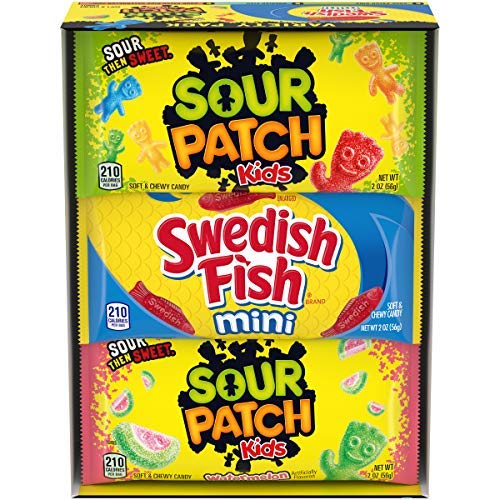 Sour Patch Kids &Amp; Swedish Fish Soft &Amp; Chewy Candy Variety Pack -