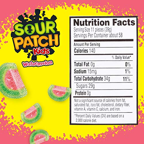Sour Patch Kids Watermelon Soft &Amp; Chewy Candy, 5 Lb, 80 Oz Bag