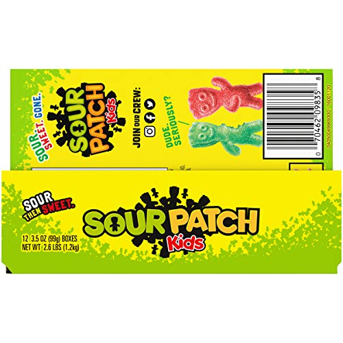 Sour Patch Kids Theatre Size Boxes Pack Of 12