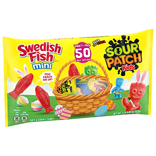SOUR PATCH KIDS and SWEDISH FISH Mini Soft & Chewy Easter Candy ...