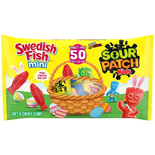 SOUR PATCH KIDS and SWEDISH FISH Mini Soft & Chewy Easter Candy ...