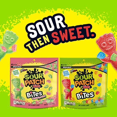 Sour Patch Kids Bites Original And Watermelon Soft &Amp; Chewy Candy