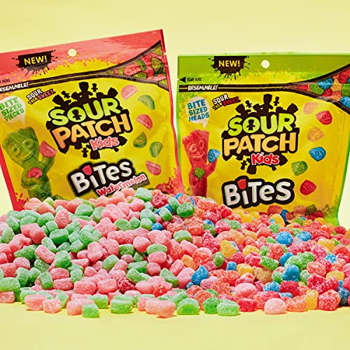 Sour Patch Kids Bites Original And Watermelon Soft &Amp; Chewy Candy