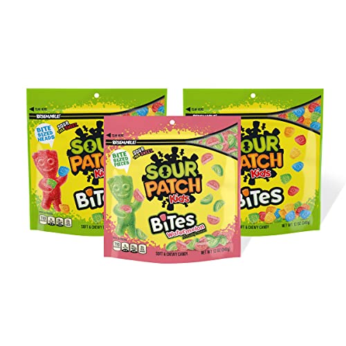 Sour Patch Kids Bites Original And Watermelon Soft &Amp; Chewy Candy