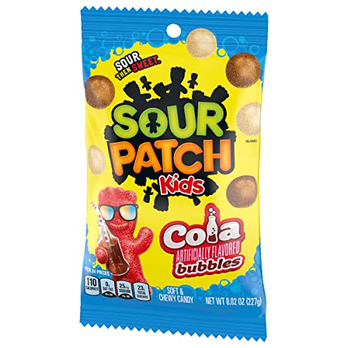 Sour Patch Kids Cola Flavored Bubbles Soft &Amp; Chewy Candy, 8.02 Oz