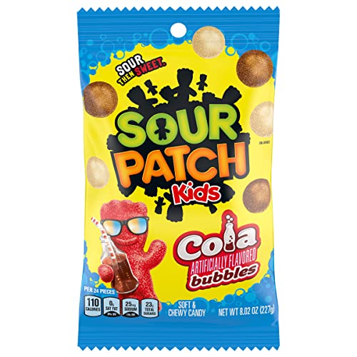 Sour Patch Kids Cola Flavored Bubbles Soft &Amp; Chewy Candy, 8.02 Oz