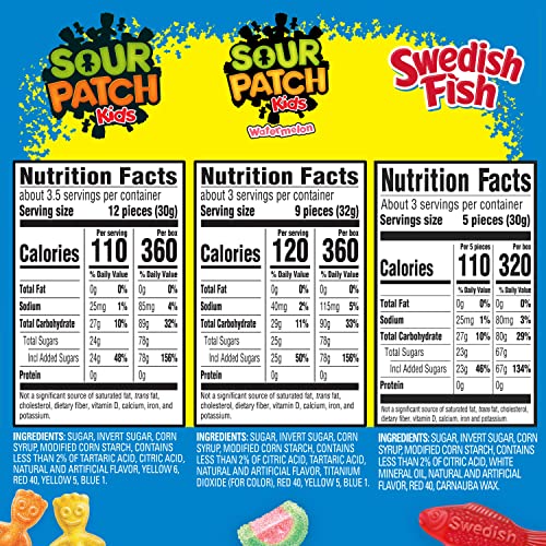Sour Patch Kids Original Candy, Sour Patch Kids Watermelon Candy