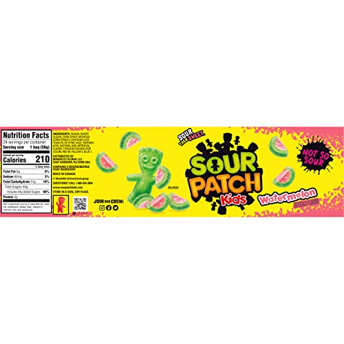 Sour Patch Kids Watermelon Soft &Amp; Chewy Candy, 24 - 2 Oz Bags