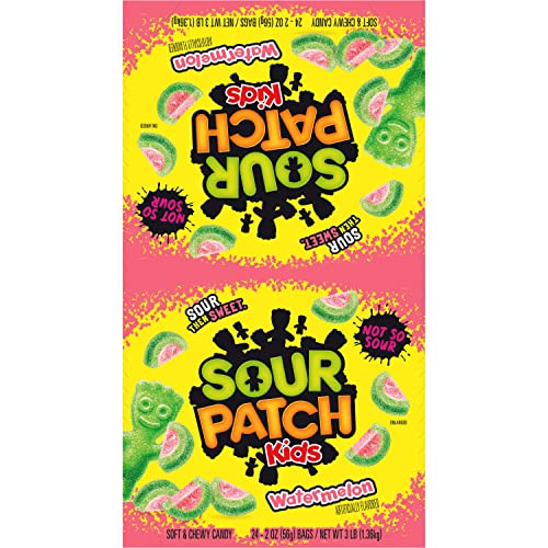 Sour Patch Kids Watermelon Soft &Amp; Chewy Candy, 24 - 2 Oz Bags