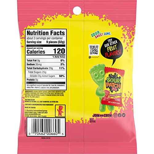 Sour Patch Kids Watermelon Soft &Amp; Chewy Candy, 43.2 Oz