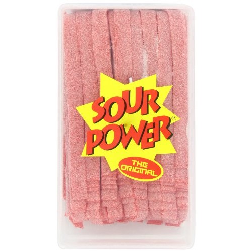 Sour Power Belts, Strawberry 150-Count Belts, 42.3 Ounce Tub