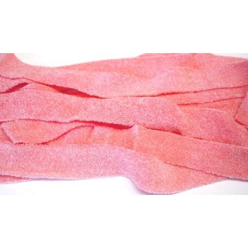 Sour Power Belts Strawberry Pink 1.5 Lbs 75 Pieces