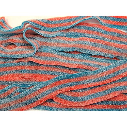 Sour Power Blazpberry Unwrapped Candy Belts, 6.6 Pound