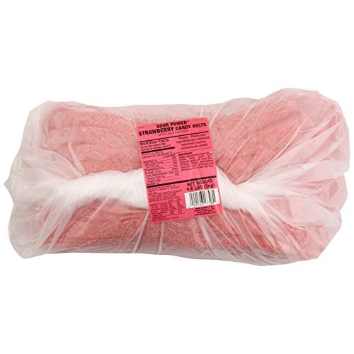 Sour Power Strawberry Approximately 297-Count,Unwrapped Belts,