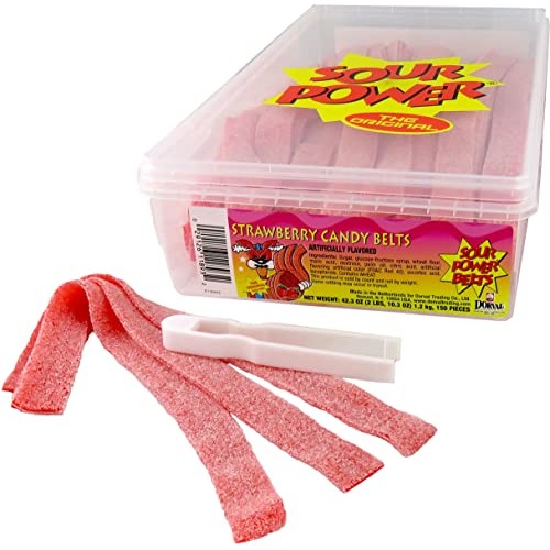 Sour Power Strawberry Belts, 42.3 Ounce
