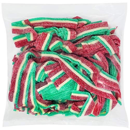 Sour Power Watermelon Belts 1 Lb Bulk Bag