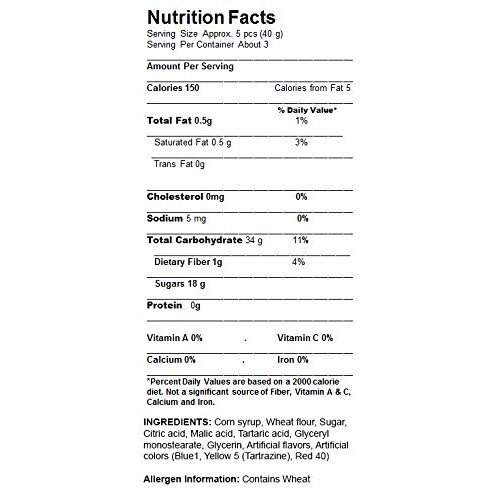 Sour Punch Rainbow Sour Straws 4.5Oz Tray