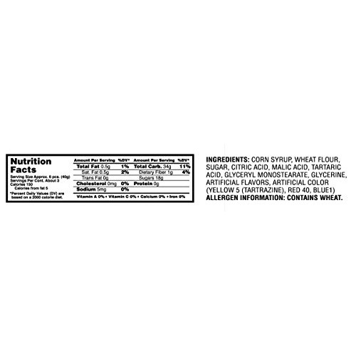 Sour Punch Rainbow Sour Straws 4.5Oz Tray