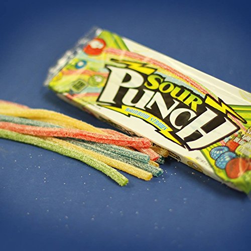 Sour Punch Rainbow Sour Straws 4.5Oz Tray