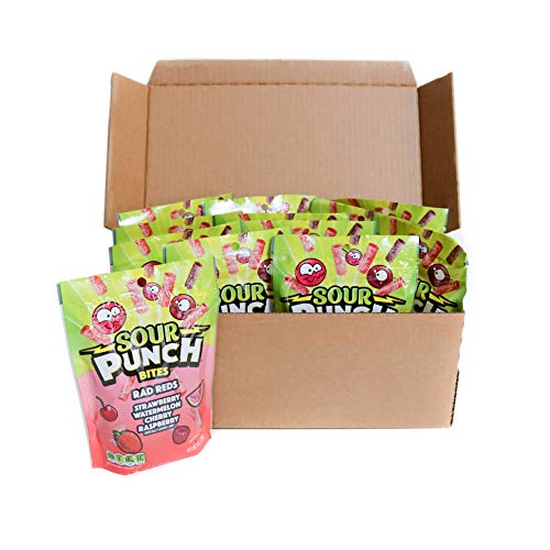 Sour Punch Bites, Cherry, Strawberry, Watermelon &Amp; Raspberry Fav
