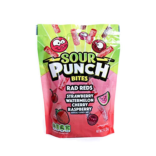 Sour Punch Bites, Cherry, Strawberry, Watermelon &Amp; Raspberry Fav
