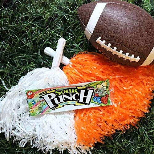 Sour Punch Straws, Rainbow Flavors, 4.5Oz Tray  Pack Of 12, Le