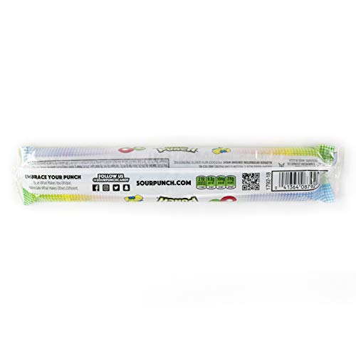 Sour Punch Straws, Rainbow Fruit Flavors, Chewy Sweet &Amp; Sour Can