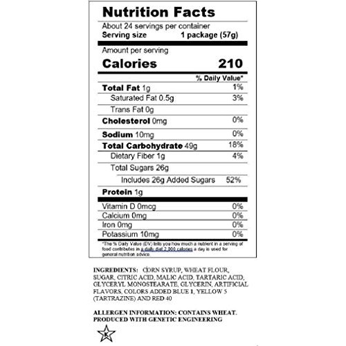 Sour Punch Straws, Rainbow Fruit Flavors, Chewy Sweet &Amp; Sour Can