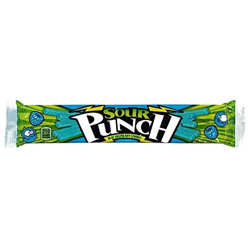Sour Punch Straws, Sweet &Amp; Sour Blue Raspberry Flavored Soft, Ch