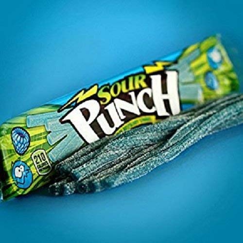 Sour Punch Straws, Sweet &Amp; Sour Blue Raspberry Flavored Soft, Ch