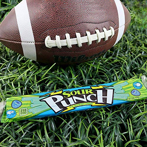 Sour Punch Straws, Sweet &Amp; Sour Blue Raspberry Flavored Soft, Ch