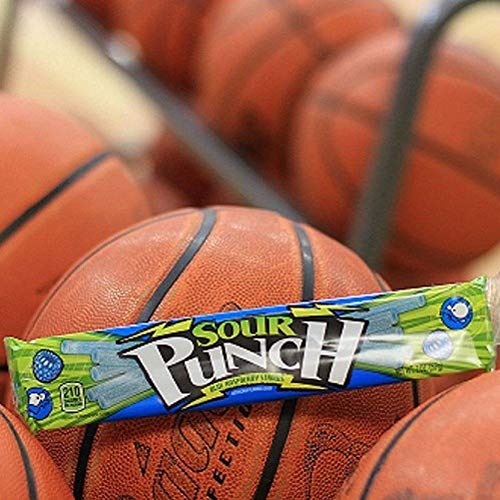 Sour Punch Straws, Sweet &Amp; Sour Blue Raspberry Flavored Soft, Ch