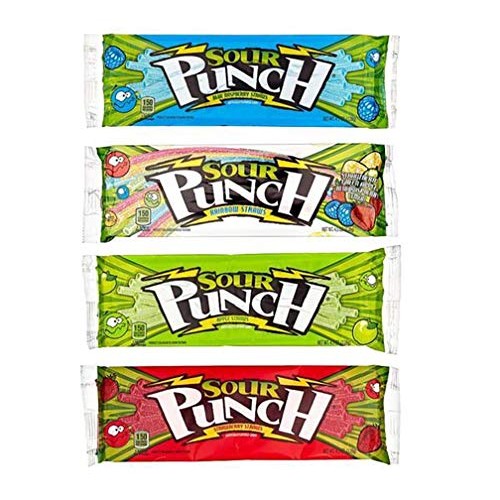 Sour Punch Straws, Variety 6 Pack, 4 Fruity Sweet &Amp; Sour Flavors