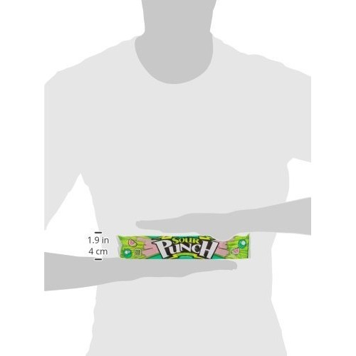 Sour Punch Watermelon Sour Straws, 2Oz Tray, 24 Pack