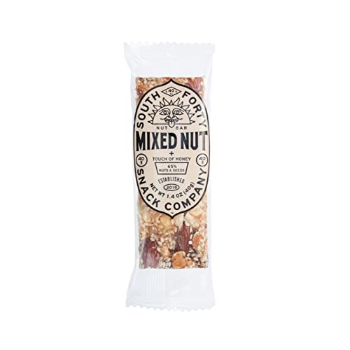 South 40 Snacks Mixed Nut Bar, Extra Crunchy Whole Nut Snack Bar...
